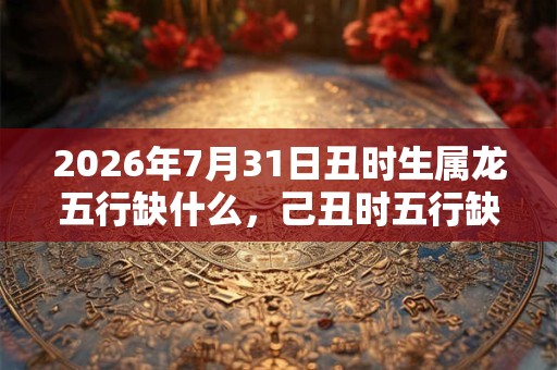 2026年7月31日丑时生属龙五行缺什么，己丑时五行缺什么