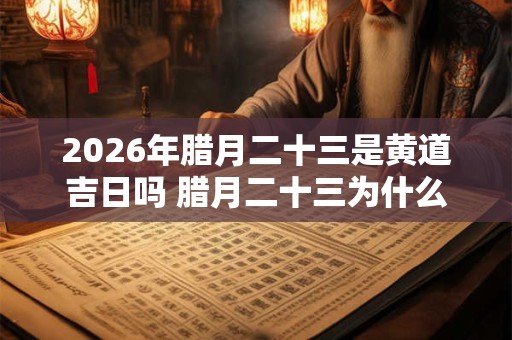 2026年腊月二十三是黄道吉日吗 腊月二十三为什么叫小年 2026年腊月二十三是黄道吉日吗 腊月二十三为什么叫小年