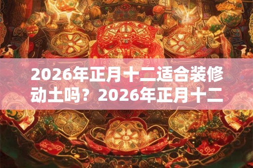 2026年正月十二适合装修动土吗?2026年正月十二卦象好不好? 2026年正月十二适合装修动土吗?2026年正月十二卦象好不好?