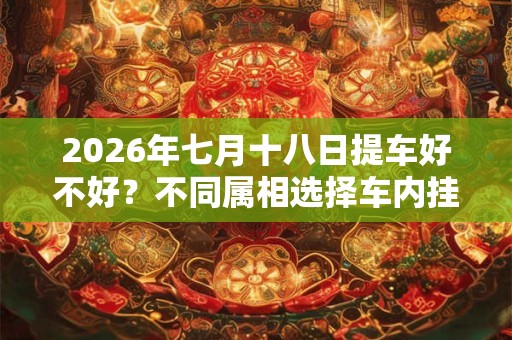 2026年七月十八日提车好不好？不同属相选择车内挂饰技巧