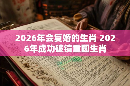 2026年会复婚的生肖 2026年成功破镜重圆生肖