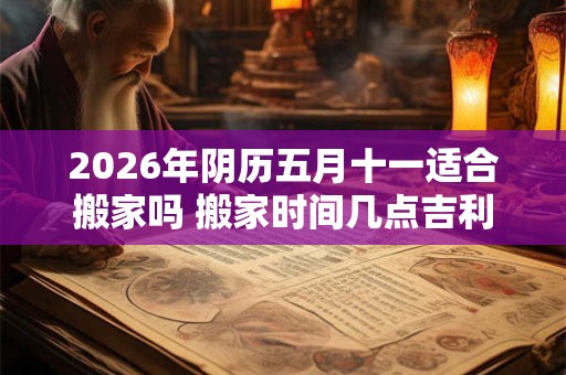2026年阴历五月十一适合搬家吗 搬家时间几点吉利 2026年阴历五月十一适合搬家吗 搬家时间几点吉利