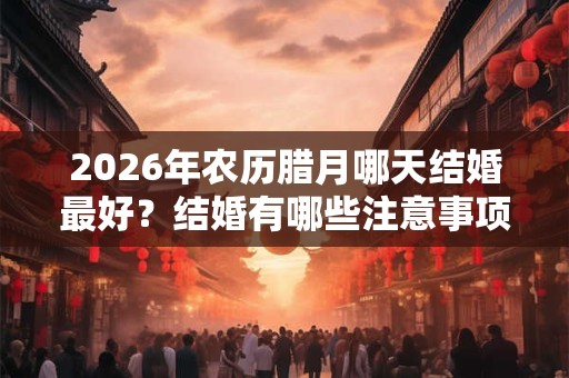 2026年农历腊月哪天结婚最好？结婚有哪些注意事项？