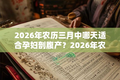 2026年农历三月中哪天适合孕妇剖腹产？2026年农历三月剖腹产吉日