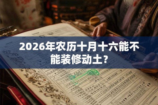 2026年农历十月十六能不能装修动土? 2026年农历十月十六能不能装修动土?