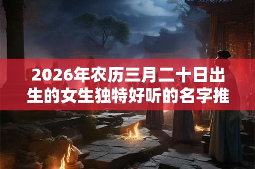 2026年农历三月二十日出生的女生独特好听的名字推荐