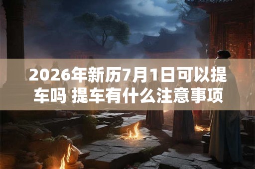 2026年新历7月1日可以提车吗 提车有什么注意事项