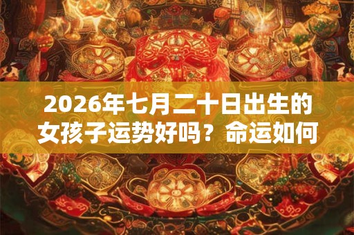 2026年七月二十日出生的女孩子运势好吗？命运如何？