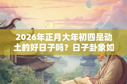 2026年正月大年初四是动土的好日子吗？日子卦象如何？
