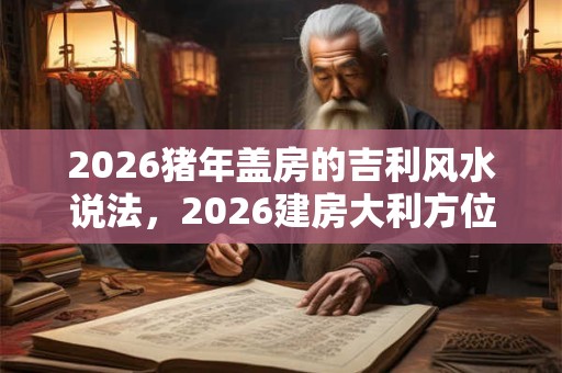 2026猪年盖房的吉利风水说法，2026建房大利方位