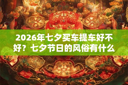 2026年七夕买车提车好不好？七夕节日的风俗有什么？