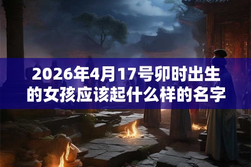 2026年4月17号卯时出生的女孩应该起什么样的名字