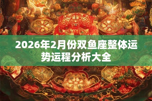2026年2月份双鱼座整体运势运程分析大全