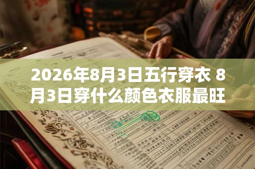 2026年8月3日五行穿衣 8月3日穿什么颜色衣服最旺运