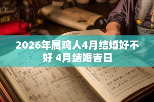 2026年属鸡人4月结婚好不好 4月结婚吉日