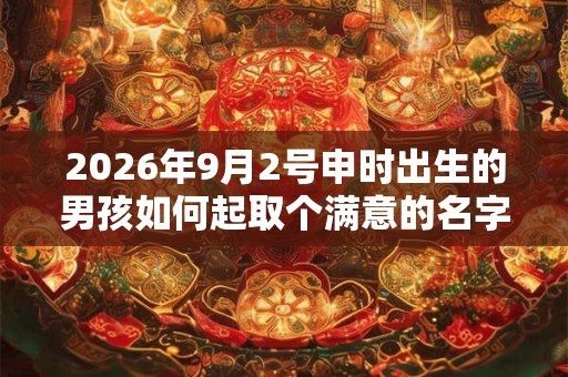 2026年9月2号申时出生的男孩如何起取个满意的名字和五行属性 2026年9月2号申时出生的男孩如何起取个满意的名字和五行属性