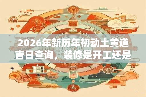 2026年新历年初动土黄道吉日查询，装修是开工还是动土？