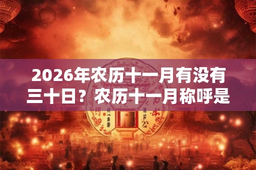 2026年农历十一月有没有三十日?农历十一月称呼是什么? 2026年农历十一月有没有三十日?农历十一月称呼是什么?