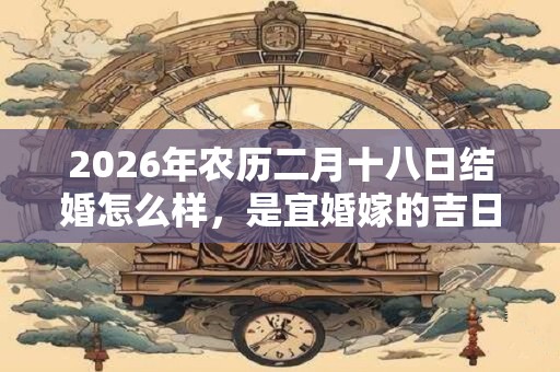 2026年农历二月十八日结婚怎么样，是宜婚嫁的吉日吗？