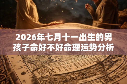 2026年七月十一出生的男孩子命好不好命理运势分析