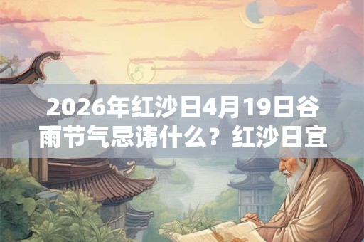 2026年红沙日4月19日谷雨节气忌讳什么?红沙日宜忌查询 2026年红沙日4月19日谷雨节气忌讳什么?红沙日宜忌查询