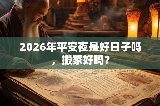 2026年平安夜是好日子吗，搬家好吗？