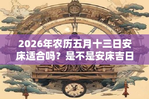 2026年农历五月十三日安床适合吗？是不是安床吉日？