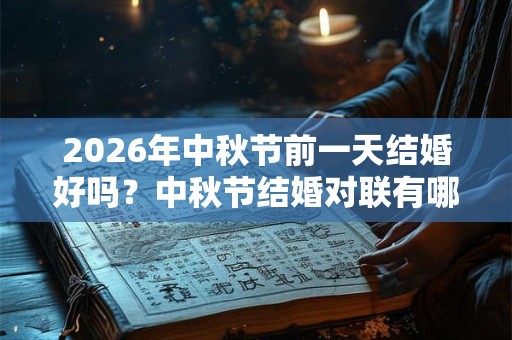 2026年中秋节前一天结婚好吗？中秋节结婚对联有哪些？