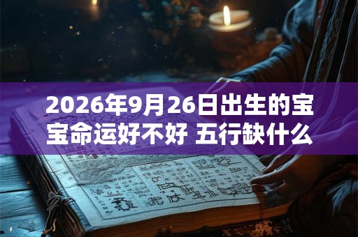 2026年9月26日出生的宝宝命运好不好 五行缺什么