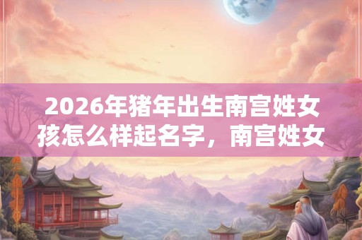 2026年猪年出生南宫姓女孩怎么样起名字,南宫姓女孩好名推荐 2026年猪年出生南宫姓女孩怎么样起名字,南宫姓女孩好名推荐