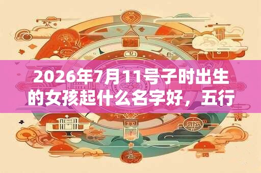 2026年7月11号子时出生的女孩起什么名字好，五行属什么