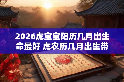 2026虎宝宝阳历几月出生命最好 虎农历几月出生带财 2026虎宝宝阳历几月出生命最好 虎农历几月出生带财