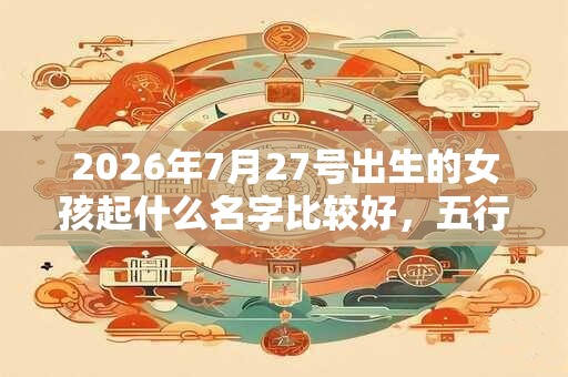 2026年7月27号出生的女孩起什么名字比较好,五行属什么 2026年7月27号出生的女孩起什么名字比较好,五行属什么