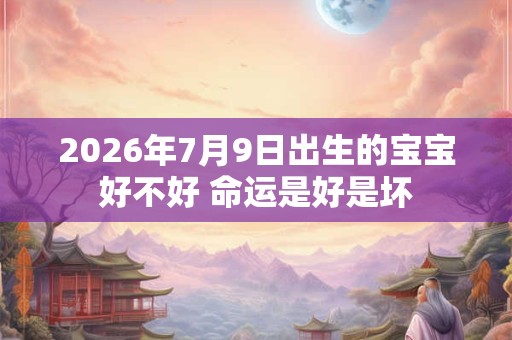 2026年7月9日出生的宝宝好不好 命运是好是坏