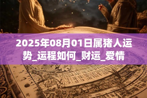 2025年08月01日属猪人运势_运程如何_财运_爱情