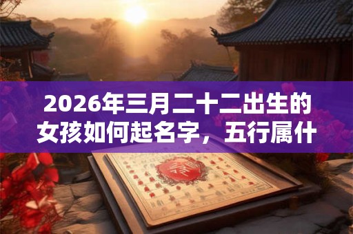 2026年三月二十二出生的女孩如何起名字,五行属什么 2026年三月二十二出生的女孩如何起名字,五行属什么