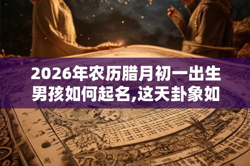 2026年农历腊月初一出生男孩如何起名,这天卦象如何？