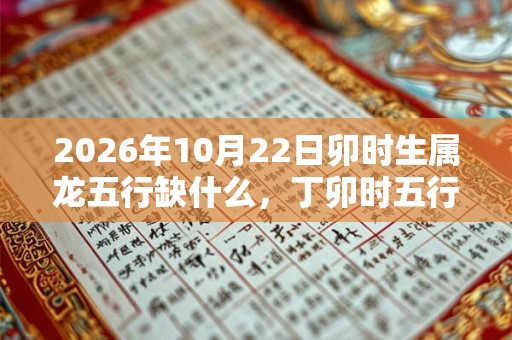 2026年10月22日卯时生属龙五行缺什么，丁卯时五行缺什么