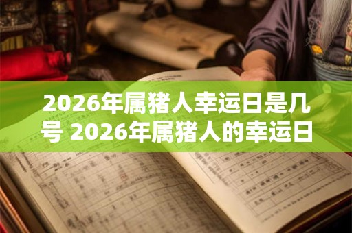 2026年属猪人幸运日是几号 2026年属猪人的幸运日是哪天 2026年属猪人幸运日是几号 2026年属猪人的幸运日是哪天