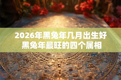 2026年黑兔年几月出生好 黑兔年最旺的四个属相