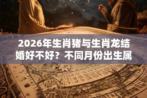 2026年生肖猪与生肖龙结婚好不好？不同月份出生属猪人的婚配对象