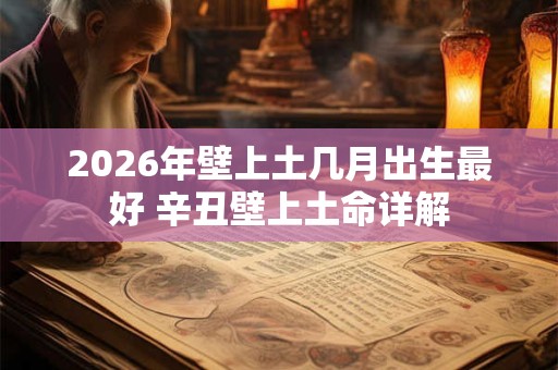 2026年壁上土几月出生最好 辛丑壁上土命详解