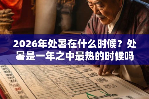 2026年处暑在什么时候？处暑是一年之中最热的时候吗？
