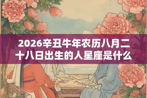 2026辛丑牛年农历八月二十八日出生的人星座是什么？