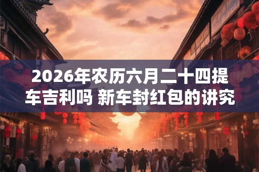 2026年农历六月二十四提车吉利吗 新车封红包的讲究