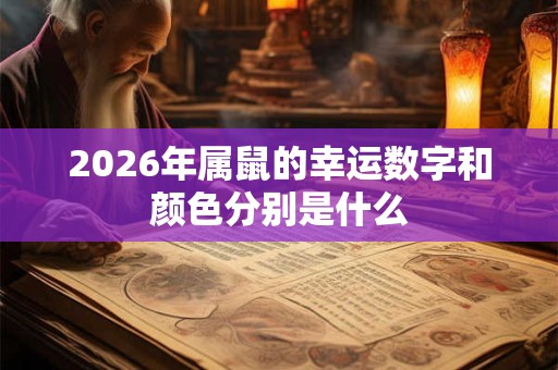 2026年属鼠的幸运数字和颜色分别是什么