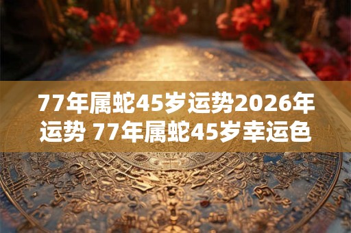 77年属蛇45岁运势2026年运势 77年属蛇45岁幸运色