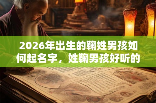 2026年出生的鞠姓男孩如何起名字，姓鞠男孩好听的名字