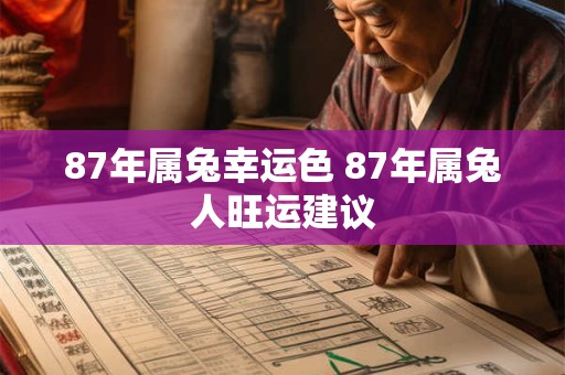 87年属兔幸运色 87年属兔人旺运建议 87年属兔幸运色 87年属兔人旺运建议