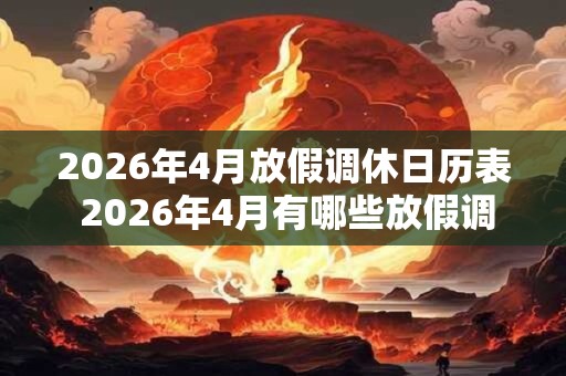 2026年4月放假调休日历表 2026年4月有哪些放假调休日 2026年4月放假调休日历表 2026年4月有哪些放假调休日